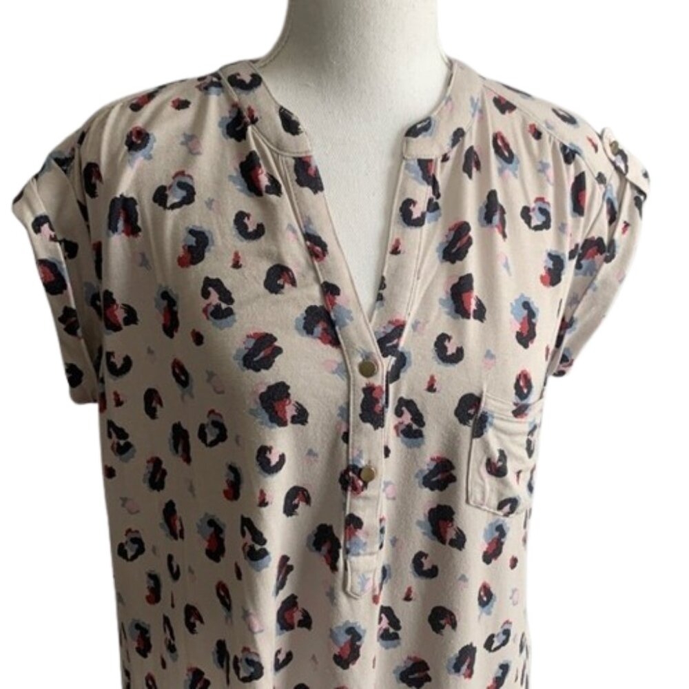 Elegant Leopard Print Blouse
